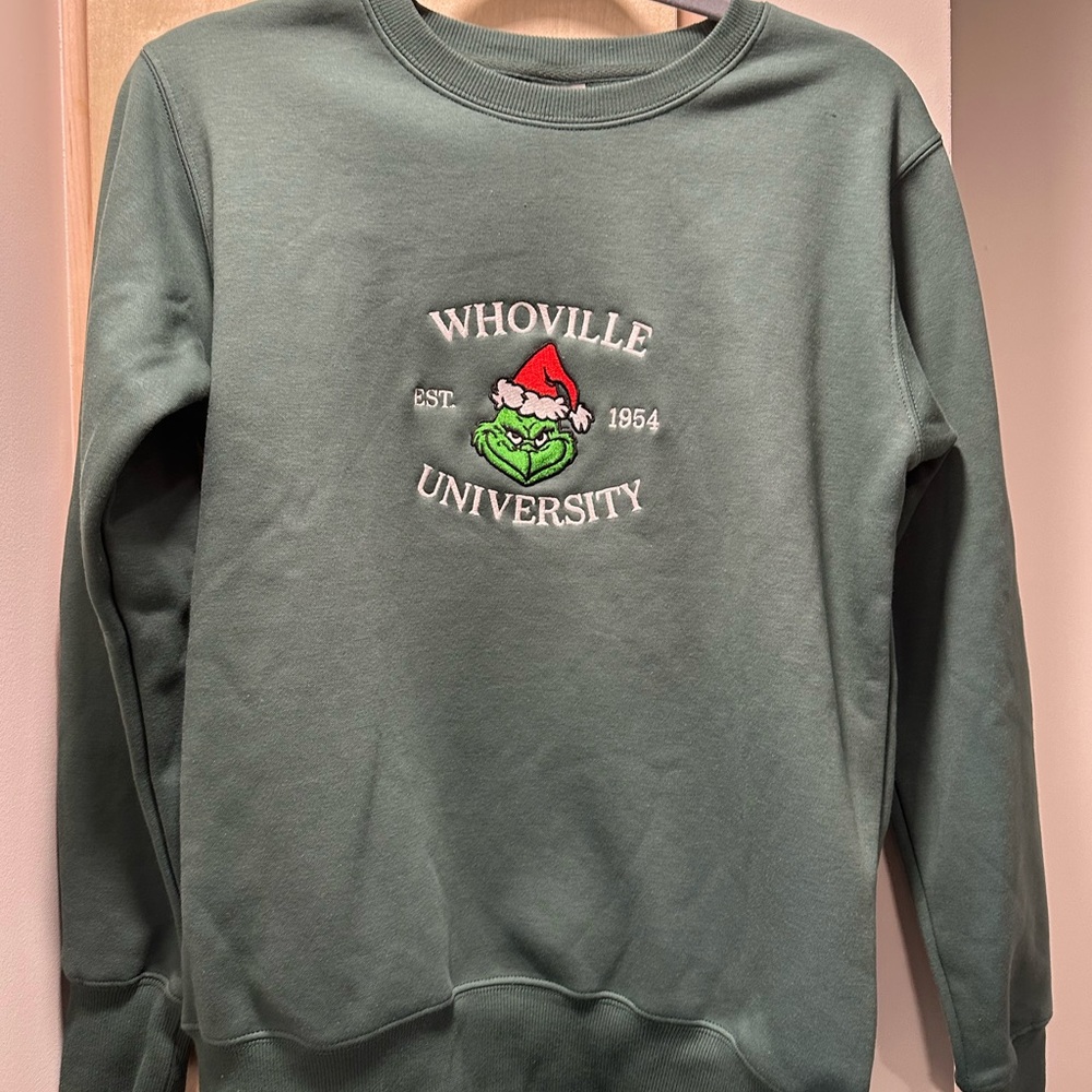 Whoville University Green Sweater